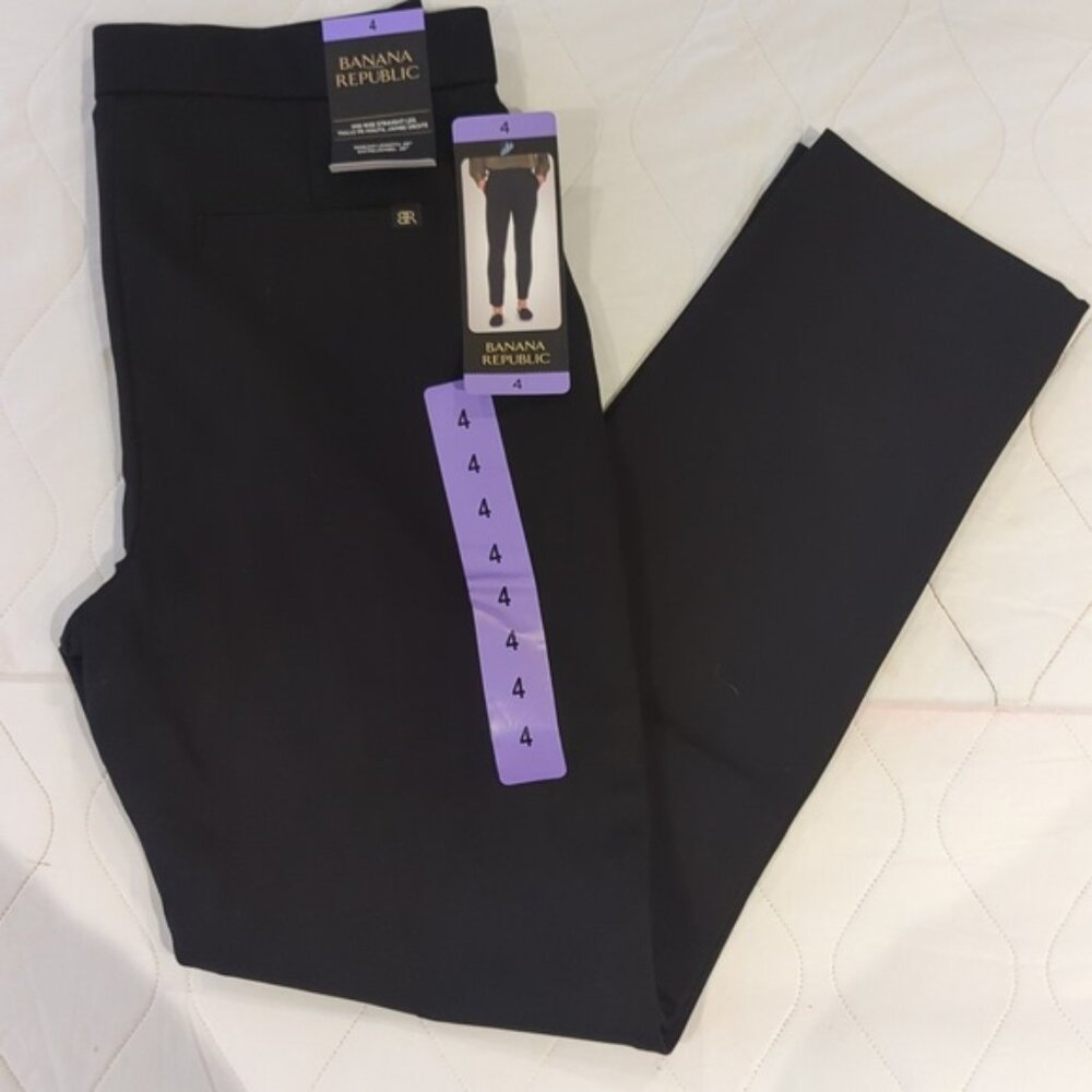Sz 4 Banana Republic Women’s Mid Rise Straight Leg Pants